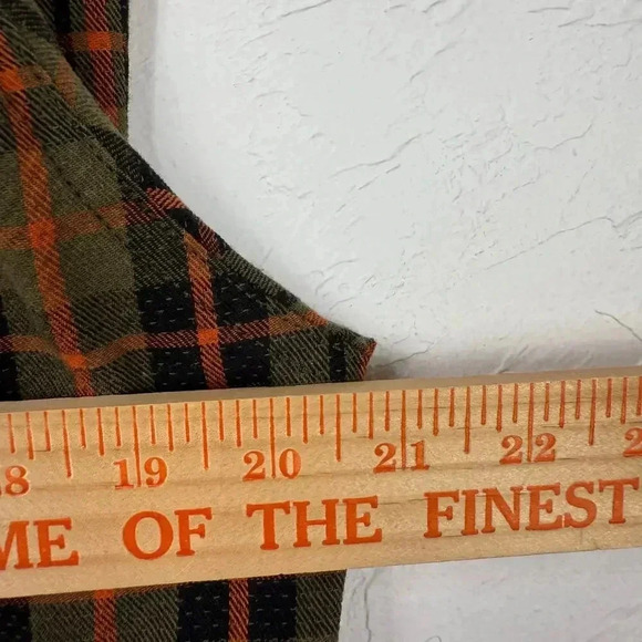 Levis Plaid L/S Button Down Shirt Mens Large Preppy College Casual Fall Levi's - Picture 6 of 9